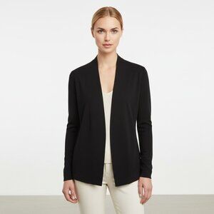 MM Lafleur Black Open-Front Jardigan Cardigan Blazer Size XS